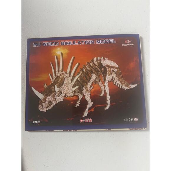 3D Wood Dinosaur Puzzles - Picture 3 of 8